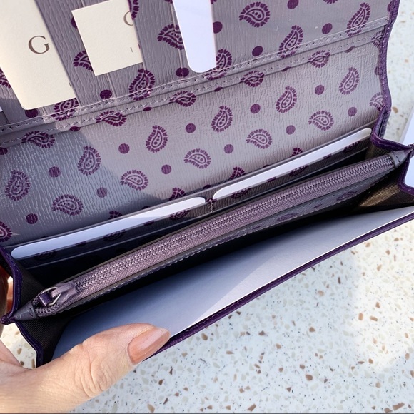 NWT Authentic Gucci Leather Men’s Long Slim Wallet - Picture 5 of 6